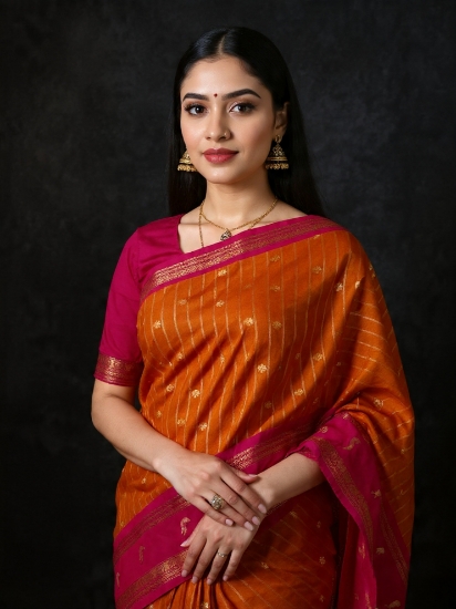 Picture of Never worn Semi Gadwal Silk Saree