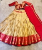 Picture of Beautiful gold and pink organza  lehenga