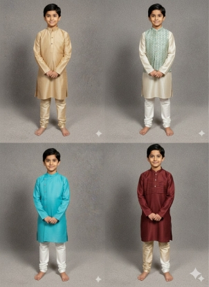 Picture of Set of 4 Kurthas and 2 pajamas 10-15y