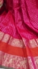 Picture of Rani Pink checks gap border saree