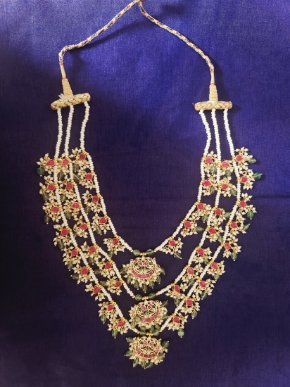 Picture of Brand new - Beautiful Jadau Kundan  Peacock Three layer Mala