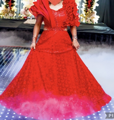 Picture of Indo western red dress