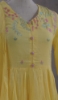 Picture of Sunshine Yellow Pure Mul Cotton Anarkali Kurti Palazzo Dupatta 
