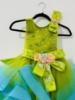 Picture of Li & Li Birthday Frock Green and Aqua Blue 6-7y