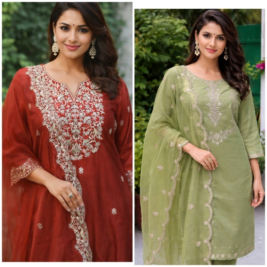Picture of Partywear kurta set combo 