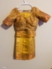 Picture of Never worn Pure Mini Kanchi Saree in mango yellow color
