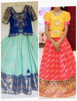 Picture of Combo pavadas hand embroidery blouses 6-7y