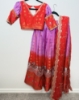 Picture of Red and Lavender Pink Lehenga