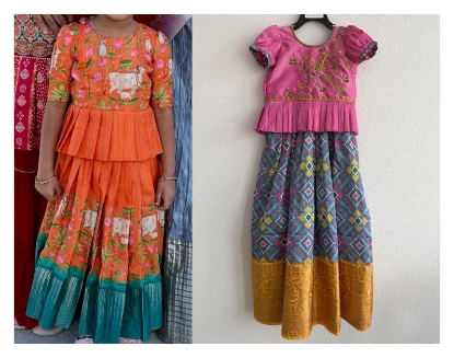 Picture of Combo Pichwai Langa and Patola Langa 4-6y