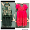 Picture of Green sharara dress and pink frock 2-3y