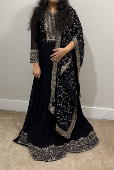 Picture of Navy blue party wear frock