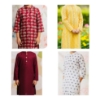 Picture of Combo: 4 Kurtha Tops with 1 white Pant 9-10y