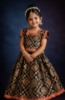 Picture of benarasi lehenga and frock combo 4-6Y