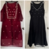Picture of Maroon and Black Kurti Combo