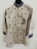 Picture of Maggam work sherwani in silver and blue 2-3y