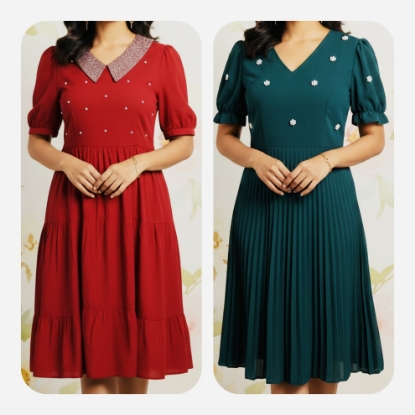Picture of Combo : Western Midi Dresses 