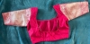 Picture of Combo: Light weight Pink Pattu Saree with silver zari and Red Banaras Saree