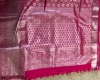 Picture of Combo: Light weight Pink Pattu Saree with silver zari and Red Banaras Saree