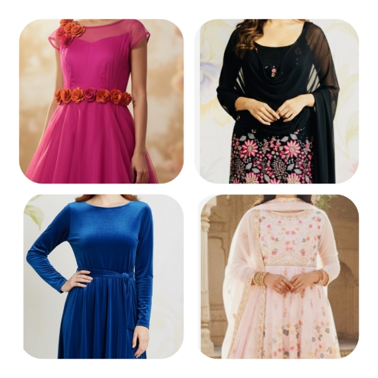 Picture of Combo : 4 Designer Outfits 