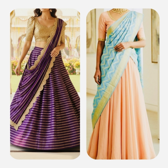 Picture of Combo : 2 Designer Lehenga Sets 