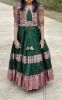 Picture of Mangalagiri pattu frock with kalamkari overcoat 5-7y