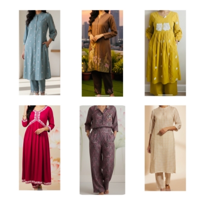 Picture of Combo : 6 Elegant Designer Co Ord Sets 