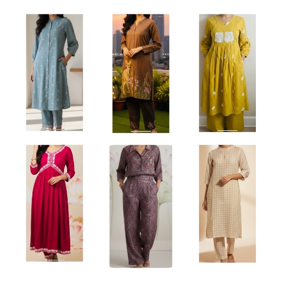 Picture of Combo : 6 Elegant Designer Co Ord Sets 