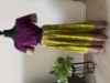 Picture of Purple benaras lehenga with Georgette dupatta