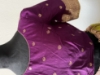 Picture of Purple benaras lehenga with Georgette dupatta