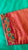 Picture of Semi Patola saree with big kanchi border and customized maggam work blouse