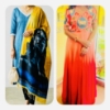 Picture of Combo: Pure Mangalagiri pattu 3 pc set & Pichwai long frock 