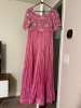 Picture of Pink tissue long frock