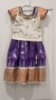 Picture of Purple and white Kids pattu langa 1-2y