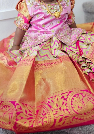 Picture of Kanjivaram pattu pavada 1y