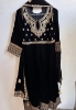 Picture of Black velvet pakistani anarkali set