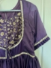 Picture of Inddus Purple and Golden Yoke Kurta Set