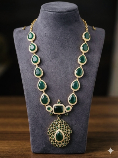 Picture of Actress Jyothika inspired Emerald Haram 