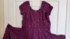 Picture of Purple Mirror Work Georgette Maxi Dress 