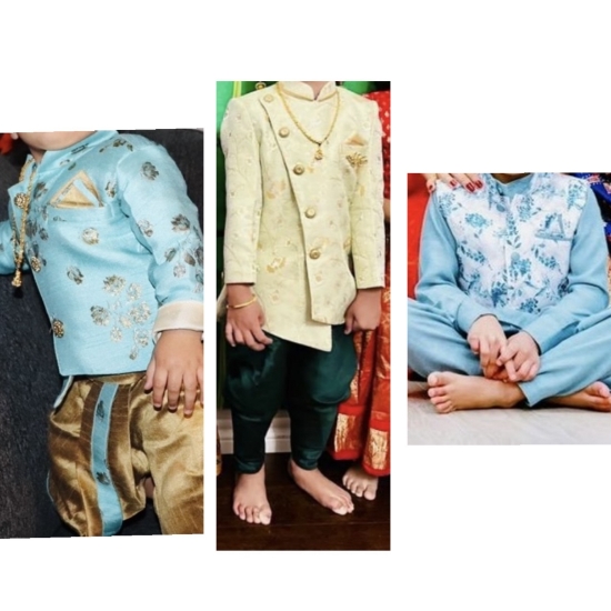 Picture of Floral jacket style kurta set 2-3y, 1y