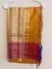 Picture of Handloom Vana Singaram gap border Kanchi Pattu saree 