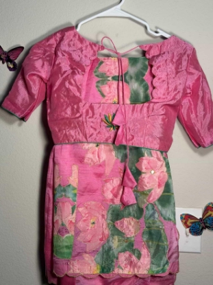 Picture of Pure mangalgiri applique work saree