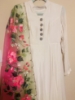 Picture of Hand Painted floral organza dupatta with Georgette long frock 