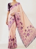 Picture of Hand Painted Pure Crepe Silk Saree and blouse 
