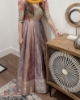 Picture of Multicolour metalic designer long frock 