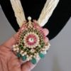 Picture of New Handcrafted Sugar Pearls with Jadau kundan & screw back earrings