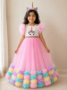 Picture of Unicorn Flared Layer Tulle Dress 6-7y