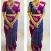 Picture of Handloom Kanchi  Pattu saree with 2 blouses 