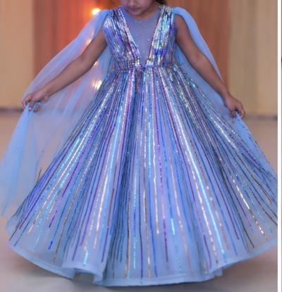 Picture of Structured mermaid frock 2-3y