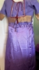 Picture of Lavender and red pure chanderi saree with custom made blouse 