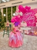 Picture of Pink Princess Birthday Gown for Girls 2-4y